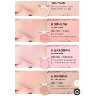 Phấn Má Hồng PERIPERA PURE BLUSHED SUNSHINE CHEEK