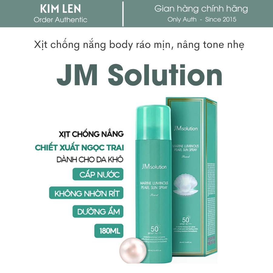 Xịt chống nắng body JM Solution 180ml