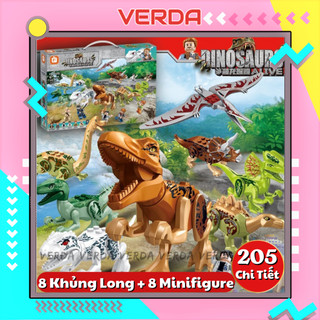 Lego khủng long bạo chúa mô hình bộ lắp ráp ghép dinosaur jurassic world đồ chơi xếp Tyrannosaurus T Rex trẻ em bé VERDA
