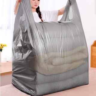 Túi đựng chăn màn quần áo siêu to chắc chắn không mùi, Túi nilon cỡ lớn hai quai gói hàng chuyển nhà