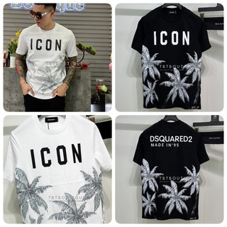 🔥dsq🔥áo thun dsq nam hoạ tiết hình cây dừa in 5d hai mặt, áo phông dsq nam nữ boy phố áo thun dsquared cây dừa nhiêt doi