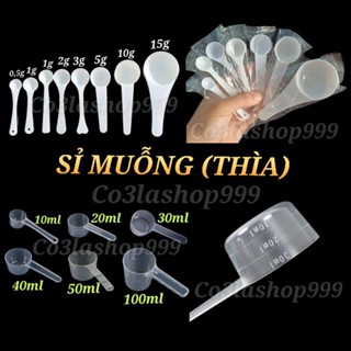 Sỉ 100 cái muỗng ( thìa) đong gia vị, nhựa pp