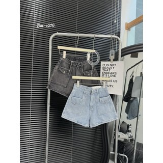 Quần short jean gập gấu,Quần đùi bò nữ cạp cao tôn dáng