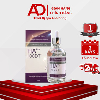Ha plus | serum cấp nước cho da dr.sunmi care ha plus 100dt duel hyaluronic acid essence 100ml | tinh chất dưỡng ẩm