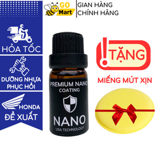 Chai phục hồi nhựa nhám Nano 10ml Cao Cấp làm đen nhựa nhám vario exciter winer SH airlade Go Mart