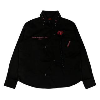 Áo sơ mi tay dài nam nữ shirt life memories size m/l color : black form : oversize chất liệu : denim
