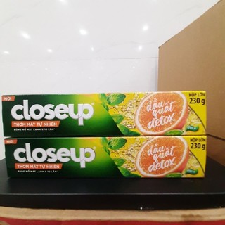 Kem đánh răng Closeup dầu quất hộp lớn 230g, Nhỏ 180g