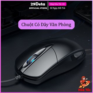 Chuột máy tính có dây văn phòng gaming 29deta  giá rẻ  DPI 1200 chơi game cho laptop