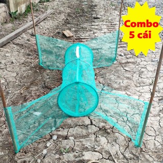 Combo 5 bẫy đa năng loại lớn dùng bắt ếch, cua, lươn, cá, rắn