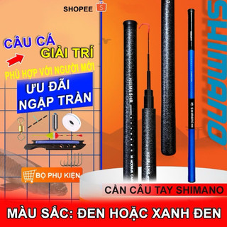 Cần câu tay shimano 3h cacbon cao cấp- cần câu đơn, cần câu đài giá siêu rẻ 1k