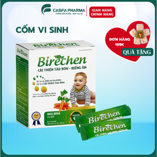 Giảm táo bón, nhuận tràng - birechen kids chất xơ hòa tan bổ sung - hộp 20 gói