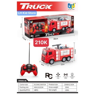 Xe cứu hỏa điều khiển 4 chiều - có phun nước