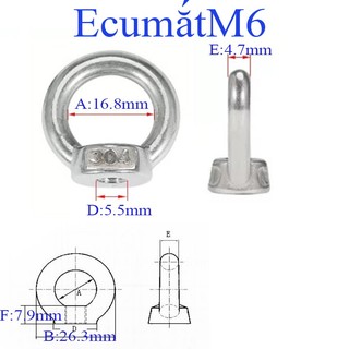 Ecu Mắt Inox 304