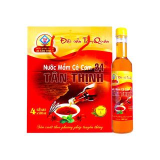 Nước mắm nhỉ cá cơm loại nhất bình định - thùng 4 chai 500ml