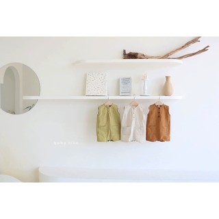 Body suit liền thân ba lỗ màu trơn hàng quảng châu cho bé - hey xoài