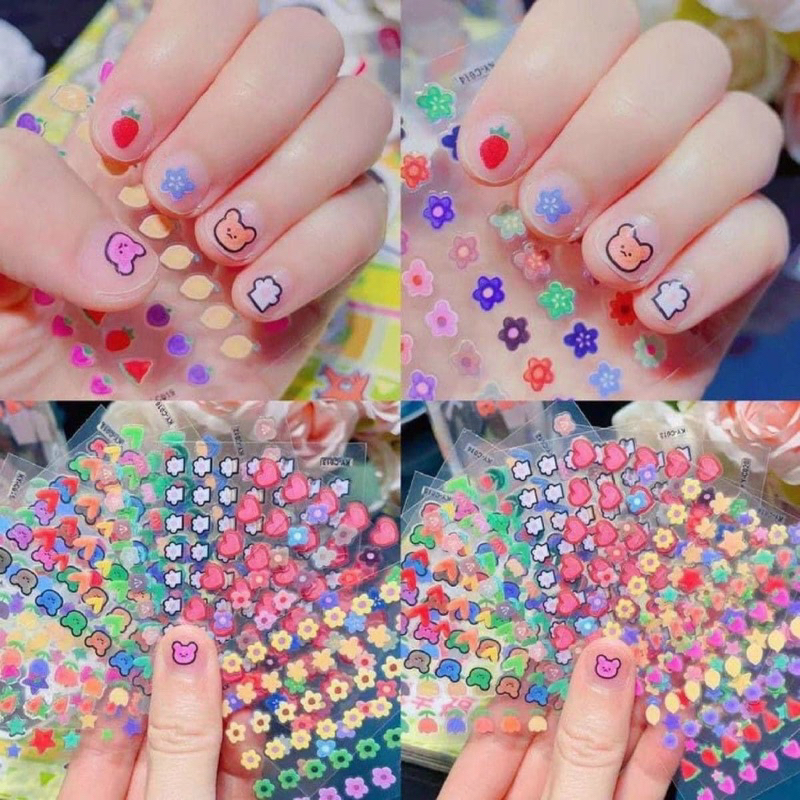 HÌNH DÁN NAIL STICKER cho bé gái