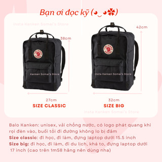 Có Sẵn | Balo Kanken Đen Basic But Unique