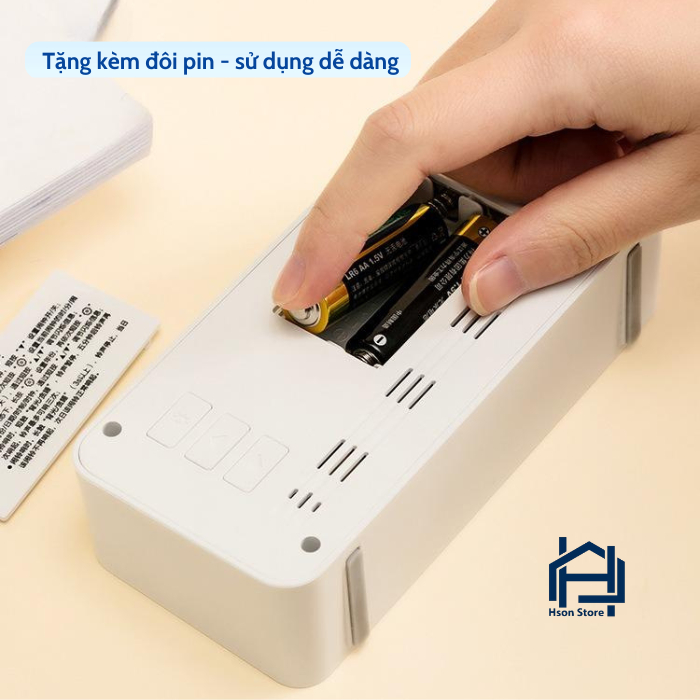 Đồng hồ led để bàn màn hình LCD cao cấp đo nhiệt độ và độ ẩm, Đồng hồ báo thức kỹ thuật số báo thức kép tích hợp đa đăng | BigBuy360 - bigbuy360.vn