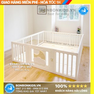 [LINK HỎA TỐC HN] Quây cũi nhựa cho bé White House phong cách Hàn Quốc 2024 - Quây Newber bàn ghế, Quây nhựa gấp gọn