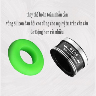 Vòng Silicon chống trôi cần câu. Vòng silicon co giãn đàn hồi tốt cho cần câu cá thay nhẫn cần câu