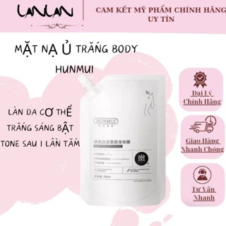 Kem Ủ Trắng - Tắm Trắng HUNMUI Dưỡng Trắng Da Toàn Thân Túi 300ml