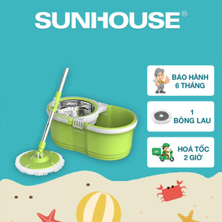 Bộ lau nhà xoay 360 độ SUNHOUSE KS-CL260PG - Bảo hành 6 tháng