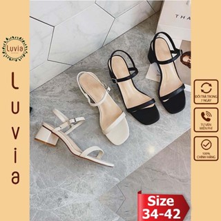 Sandal nữ cao gót 4 phân cho học sinh, sinh viên, người làm văn phòng Luvia 73CG