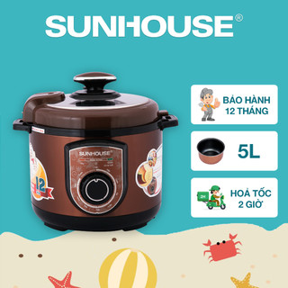 Nồi áp suất điện đa năng 5L SUNHOUSE SH1550 - Bảo hành 12 tháng