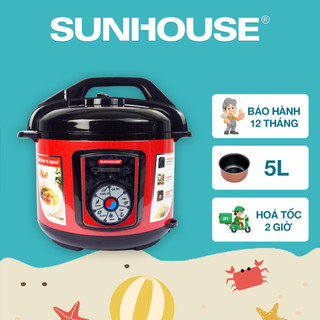 Nồi áp suất điện đa năng 5L SUNHOUSE SHD1755 - Bảo hành 12 tháng