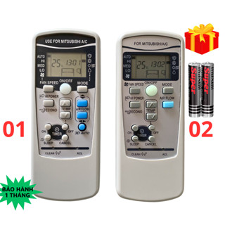 Điều khiển điều hòa Mitsubishi Mã 03 dòng MSY- MSZ- MS, remote máy lạnh Mitsubishi-kèm pin - GDCT