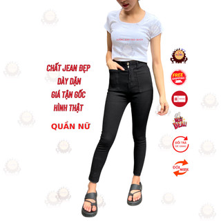Quần jean nữ LƯNG SIÊU CAO hình thật và có size đại, quần bò đai cao mẫu siêu hot thịnh hành TDJEAN