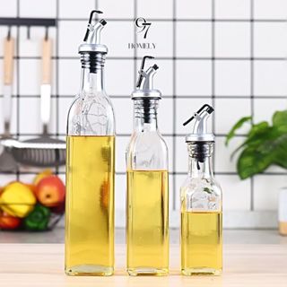  COMBO 3 CHAI  Kèm Vòi Rót  Lọ Đựng Gia Vị Dầu Ăn Nước Mắm 97HOMELY Thủy Tinh 500ml Đựng Xì Dầu Giấm Ăn 