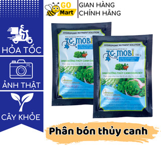 Phân bón pha dung dịch thủy canh, khí canh dạng bột TC-Mobi dinh dưỡng cho cây ăn quả, ăn lá và củ Go Mart