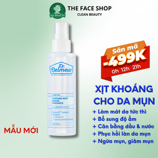 Xịt khoáng dưỡng ẩm phục hồi sáng da mặt cấp ẩm cho da mụn The Face Shop Dr Belmeur Clarifying Soothing Mist 100ml
