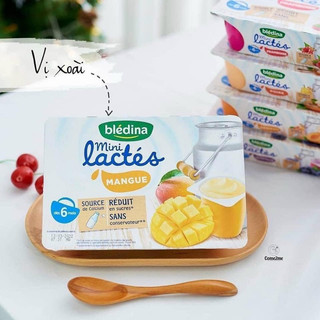 MẪU MỚI] Sữa chua nguội Bledina Pháp vị hoa quả dành cho bé ăn dặm từ 6 tháng (Vỉ 6 hộp ) 7/26