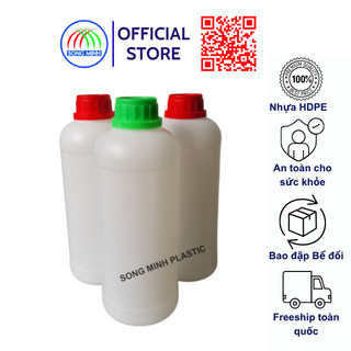 Chai nhựa hdpe tròn song minh 250ml - 500ml - 1000ml