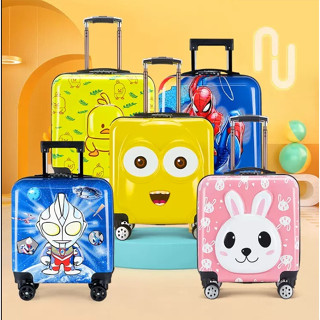 [Hoả Tốc]Vali Trẻ Em Vali Cho Bé Thời Trang Trẻ Em Nhãn Dán Hoạt Hình Diy, Vịt Vàng, Thỏ Dễ Thương Kéo Họa Tiết