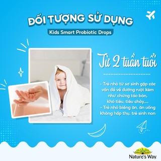 Men vi sinh Nature's Way Kids Smart Probiotic Drop Úc - 20ml