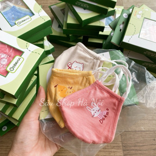 Hộp 3 chiếc khẩu trang sợi tre Dokma 0–5T