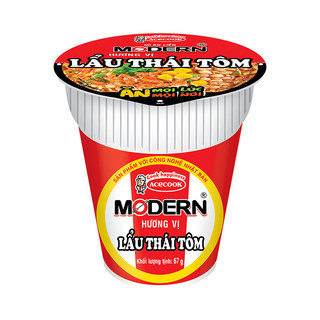 Combo 5 hộp mì ly modern hương vị lẩu thái tôm acecook