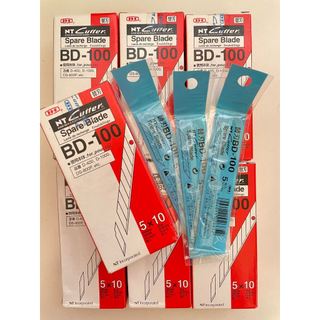 Tép 5 lưỡi dao BD-100 NT Cutter Japan blade- hàng Nhật chính hãng, lưỡi nhọn siêu bén