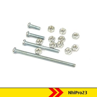 Ốc Vít m3 + tán độ dài nhiều kích thước tùy chọn