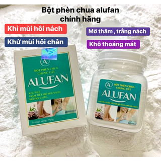 Lọ 100gr Bột phèn chua chưng cất nguyên chất khử mùi hôi nách hôi chân- Phèn chua alufan 150g