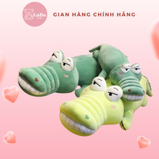 Gấu bông cá sấu mắt lồi mặt quạo, khủng long nhe răng gabo teddy bear