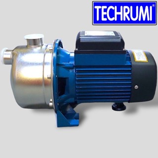  máy bơm nước đẩy cao 50m lưu lượng nước 70L phút công suất 1hp ống 34 34 điện 220v đầu inox cánh inox JET-100B TECRUMI 