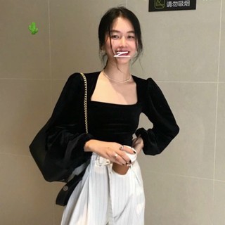 Clip thật 💯💯💯Áo crotop nhung U28020