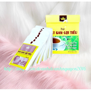 Trà MÁT GAN LỢI TIỂU  Kingphar Hộp 20 gói - giải độc gan thanh nhiệt