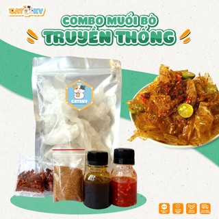  Bánh Tráng Vò Phơi Sương Muối Bò CATSKY FOOD đồ ăn vặt