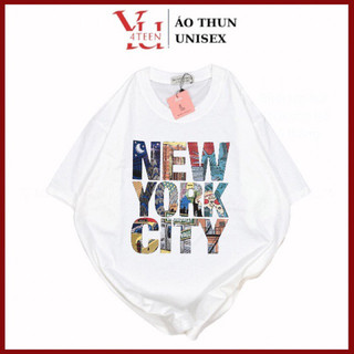 Áo Thun PHÔNG UNISEX in Decal CHỮ NEW YORK CITY - Hình chụp thật (Đủ size M-L-XL-XXL BIGSIZE)