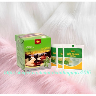 TRÀ GIẢO CỔ LAM Extra 25 Túi Kingphar -  Giúp hạ mỡ máu, giảm cholesterol toàn phần, ngăn ngừa xơ vữa mạch máu